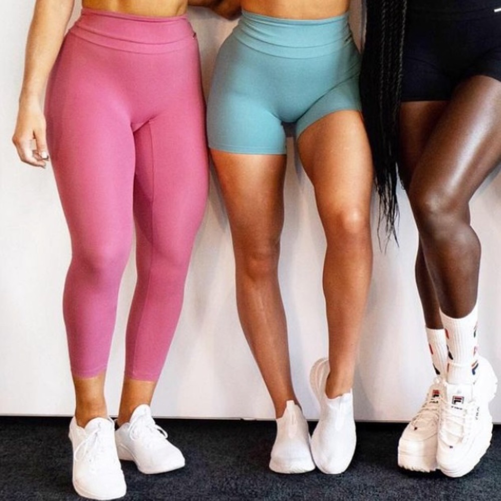 Gymshark x Whitney Simmons hot pink high rise leggings